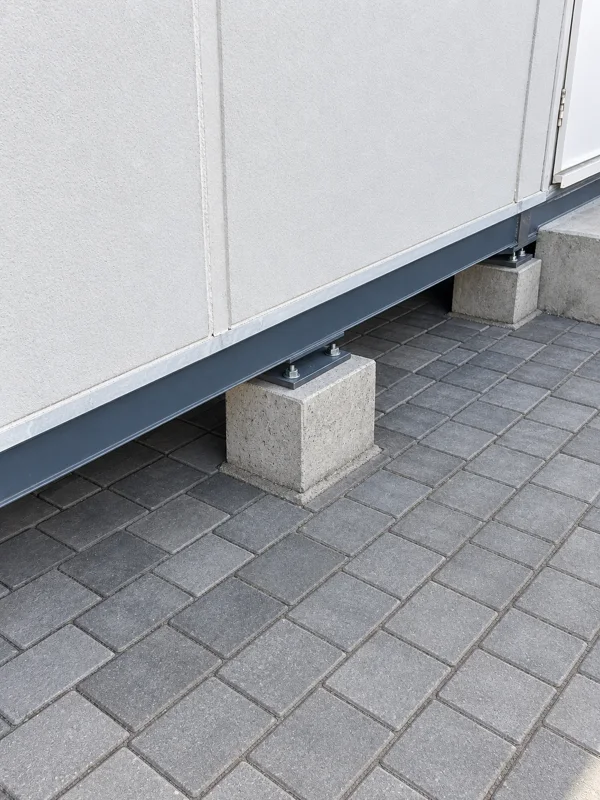 Cabin foundation and support works