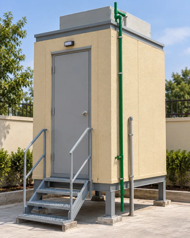 Single toilet cabin