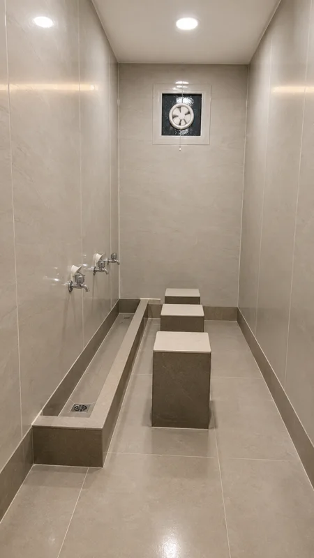Wudu washing area